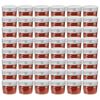 vidaXL Frascos de vidro com tampas prateadas 48 pcs 110 ml