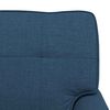 vidaXL Chaise Lounge com almofada Azul 91 x 157 x 91 cm tecido