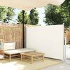 vidaXL Toldo lateral retr&aacute;til para p&aacute;tio 140x500 cm creme