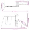 vidaXL Conjunto de brincar p/ exterior madeira de pinho maci&ccedil;a
