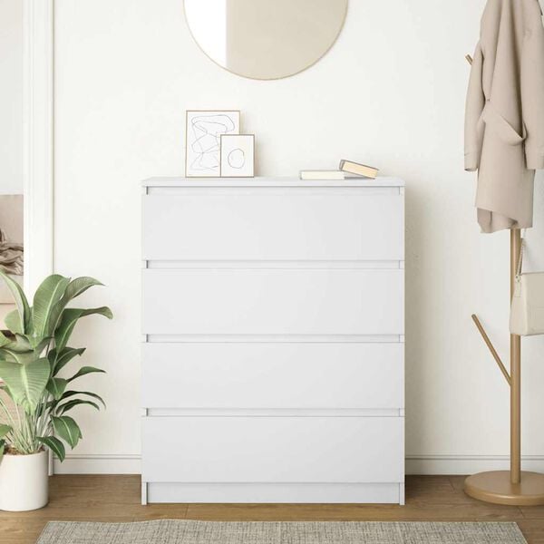 vidaXL Aparador 80x35x99 cm derivados de madeira branco