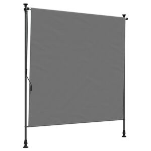 vidaXL Cortina Rol&ocirc; Exterior Cinzento-claro 100 x 270 cm