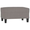 vidaXL Apoio de p&eacute;s 70x55x41 cm tecido cinza-acastanhado