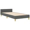 vidaXL Estrutura da Cama Cinzento escuro 80 x 200 cm tecido