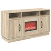 vidaXL Lareira el&eacute;trica Sonoma 100 x 33 x 55 cm Derivados de madeira