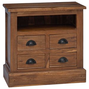 vidaXL Arm&aacute;rio de arruma&ccedil;&atilde;o com gaveta Natural 60 x 30 x 60 cm