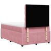 vidaXL Cama boxspring com colch&atilde;o 120x200 cm veludo rosa