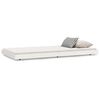 vidaXL Estrutura de cama sem colch&atilde;o 80x200 cm pinho maci&ccedil;o branco