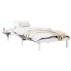 vidaXL Estrutura da Cama Branco 90 x 200 cm Madeira de Pinheiro S&oacute;lida