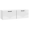 vidaXL Gabinete de TV de Parede Branco Brilhante 98 x 31 x 30 cm