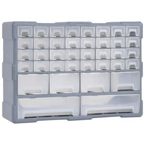 vidaXL Caixa organizadora com 38 gavetas 52x16x37,5 cm