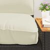 vidaXL Conjunto de Almofadas para Palete 3 pcs Creme 120 x 80 x 12 cm