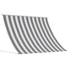 vidaXL Toldo Antracite e Branco 100 x 150 cm