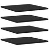 vidaXL Prateleiras para estante 4 pcs 40x40x1,5cm contraplacado preto