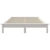vidaXL Cama sem colch&atilde;o 140x190 cm madeira de pinho maci&ccedil;a branco