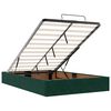 vidaXL Cama otomana com colch&atilde;o 120x190 cm veludo verde-escuro