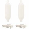 vidaXL B&oacute;ias para Barco 2 unid. &Oslash; 14 x 50 cm Branco PVC