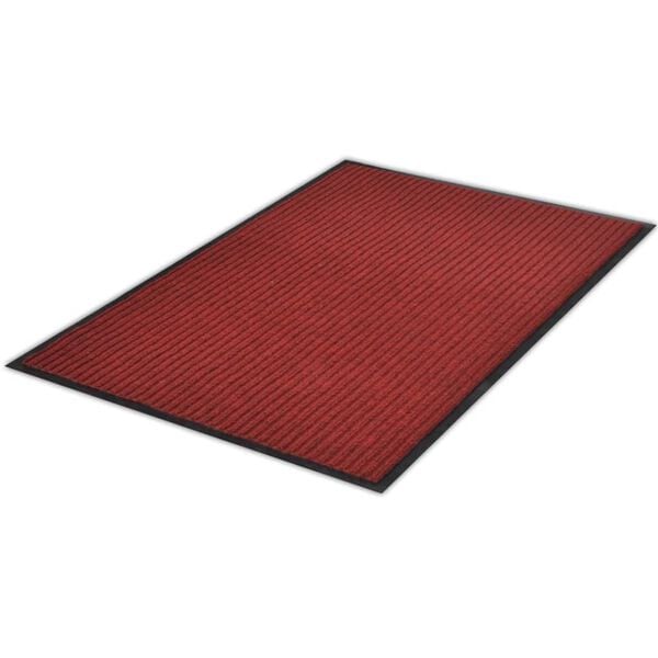 vidaXL Tapete de porta vermelho 120 x 180 cm PVC