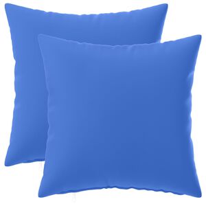 vidaXL Capa almofada 2 pcs HEERLEN Azul Royal 30 x 30 cm Poli&eacute;ster