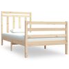 vidaXL Estrutura de cama solteiro 90x190 cm madeira maci&ccedil;a