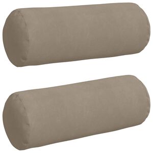 vidaXL Almofadas de Apoio 2 pcs Cinzento-acastanhado &Oslash; 25 x 70 cm