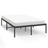 vidaXL Estrutura de cama 120x200 cm metal preto