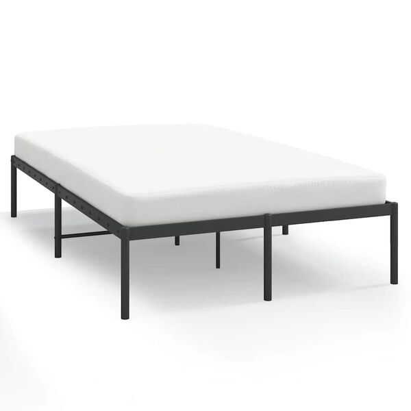 vidaXL Estrutura de cama 120x200 cm metal preto