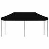 vidaXL Tenda de Festa Preto 292 x 580 x 315 cm Tecido Oxford