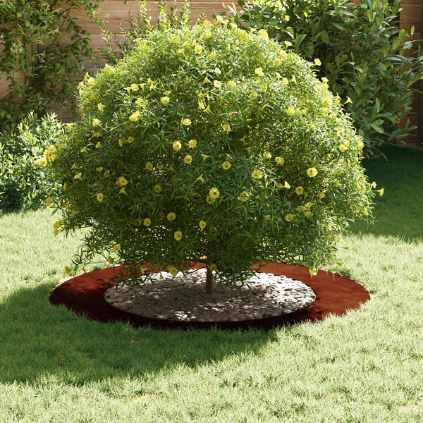 vidaXL adequado para An&eacute;is de &Aacute;rvore Planos 5 pcs Castanho &Oslash;60 / 90 cm