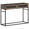 vidaXL Mesa consola 100x35x75 cm madeira de mangueira maci&ccedil;a