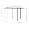 vidaXL Gazebo 3x4x2,6 m 160 g/m&sup2; cor creme