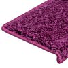 vidaXL Tapetes de escada 30 pe&ccedil;as 65x21x4 cm roxo com borda retangular