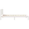 vidaXL Estrutura da Cama Branco 90 x 220 cm Madeira de Pinheiro S&oacute;lida