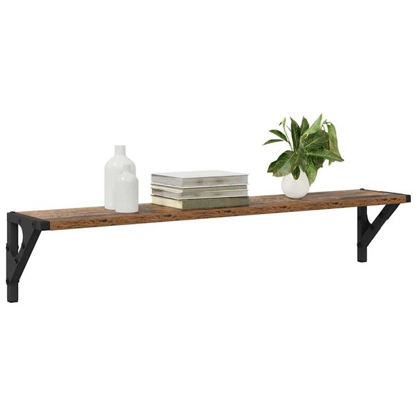 vidaXL Prateleiras de Parede 2 pcs Madeira Antiga 80 x 15 x 15,5 cm