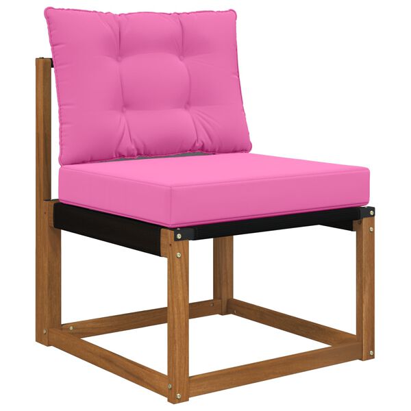 vidaXL Almofada para Sof&aacute; Externo 2 pcs Rosa Poli&eacute;ster