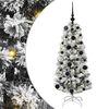 vidaXL &Aacute;rvore de Natal Articulada Artificial Verde e Branco 120 cm