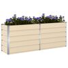 vidaXL Floreira Ivory 480 x 50 x 45 cm A&ccedil;o Galvanizado