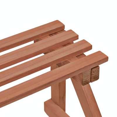 vidaXL Suporte para plantas de 3 níveis madeira de cedro 48x45x40 cm