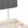 vidaXL Estrutura de Cama com Cabeceira Estofada Cinzento-claro