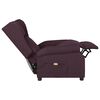 vidaXL Poltrona de massagens tecido roxo