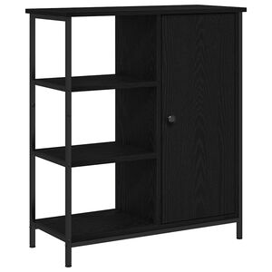 vidaXL Buffet Carvalho Preto 70 x 30 x 80 cm