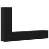 vidaXL Gabinete de TV de Parede 2 unid. Carvalho Preto