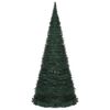 vidaXL &Aacute;rvore Natal pop-up artificial pr&eacute;-iluminada 210 cm verde
