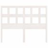 vidaXL Cabeceira de cama 205,5x4x100 cm madeira de pinho maci&ccedil;a branco