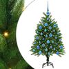 vidaXL &Aacute;rvore de Natal com 150 LEDs com suporte Verde 120 cm PE