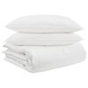 vidaXL Conjunto de Edredom com travesseiro 3 pcs Branco Pena de ganso