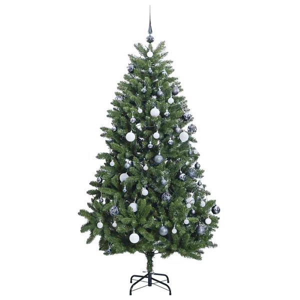 vidaXL &Aacute;rvore Natal artificial articulada c/ 300 luzes LED+bolas 270cm