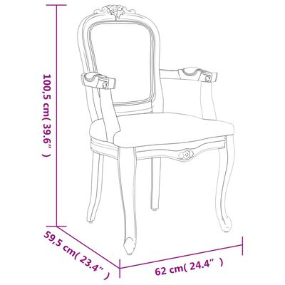 vidaXL Cadeiras de jantar 2pcs 62x59,5x100,5 cm veludo cinzento-escuro