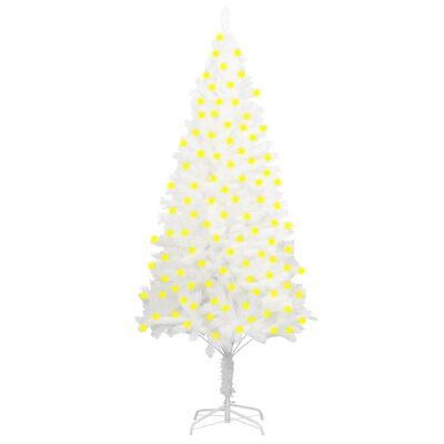 vidaXL Árvore Natal artificial pré-iluminada 240 cm branco