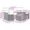 vidaXL Conjunto de Sof&aacute; de Jardim com almofada 7 pcs Cinzento-claro